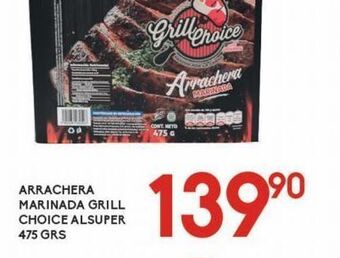Alsuper Arrachera marinada grill choice alsuper 475g oferta