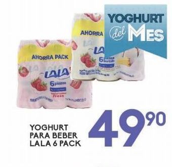 Alsuper Yogurt para beber lala 6pack oferta