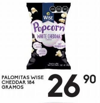 Alsuper Palomitas wise cheddar 184g oferta