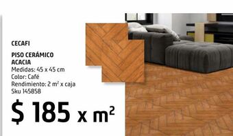 Sodimac Homecenter Piso ceramico acacia 45x45cm x m2 oferta