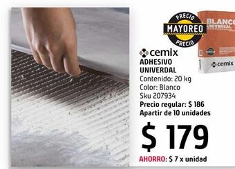 Sodimac Homecenter Adhesivo universal blanco 20 kg oferta