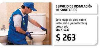 Sodimac Homecenter Servicio de instalación de sanitarios oferta