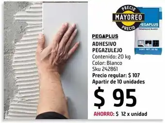 Sodimac Homecenter Adhesivo pegaplus blanco 20 kg oferta