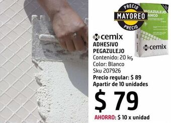 Sodimac Homecenter Adhesivo pegazulejo blanco 20 kg oferta