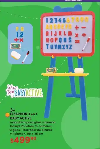 DelSol Pizarron 3 en 1 baby active oferta