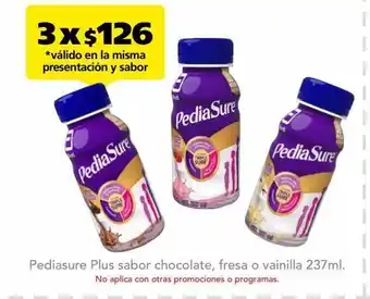 Farmacia San Pablo Suplementos alimenticios pediasure 3 unid x 237 ml oferta