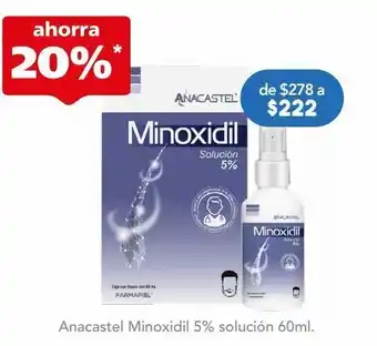 Anacastel minoxidil 5% solución 60 ml