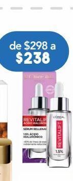 Farmacia San Pablo L´oreal sérum rellenador revitalift ácido hialurónico oferta
