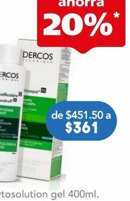 Farmacia San Pablo Vichy dercos tratamiento anticaspa en shampoo oferta