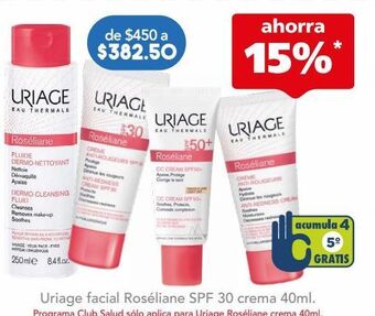 Farmacia San Pablo Uriage roséliane crema antirojeces fps 30 pieles sensibles oferta