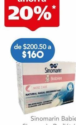 Farmacia San Pablo Sinomarin para bebés descongestionante oferta