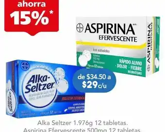 Farmacia San Pablo Alka seltzer 12 tableta sobre bicarbonato de sodio 1.976 g oferta
