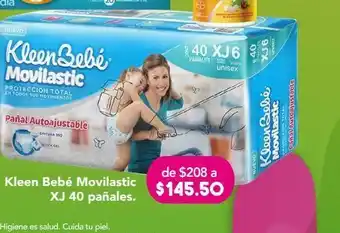Farmacia San Pablo Kleen bebé movilastic pañales para bebés unisex extra jumbo etapa 6 oferta