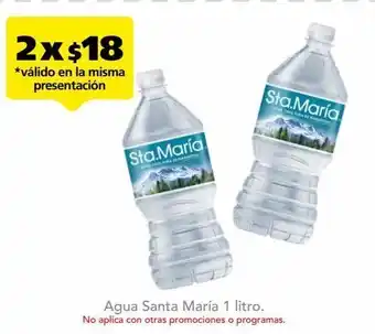 Farmacia San Pablo Sta. maría agua pura de manantial x 2 unids oferta