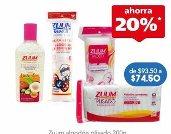 Farmacia San Pablo Zuum algodón plisado oferta
