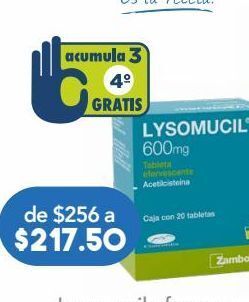 Farmacia San Pablo Lysomucil efervescente 20 tableta caja oferta