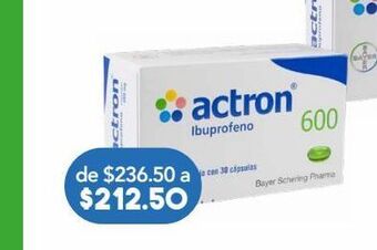 Farmacia San Pablo Actron 30 cápsula caja oferta