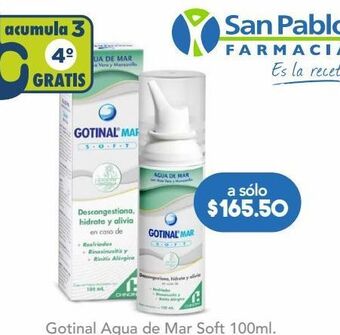 Farmacia San Pablo Gotinal soft agua de mar con aloe vera y manzanilla oferta
