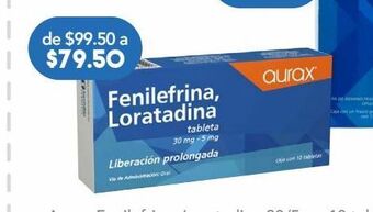 Farmacia San Pablo Fenilefrina 30 mg loratadina 5 mg oferta