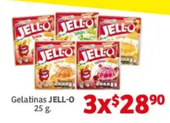 Soriana Híper Gelatinas JELL-O 25g oferta