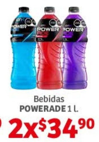 Soriana Híper Bebidas POWERADE 1L oferta
