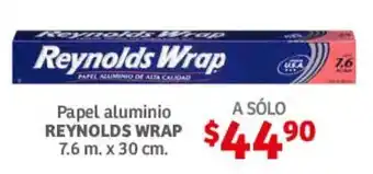 Soriana Híper Papel Alumino REYNOLDS WRAP 7.6m x 30 cm oferta