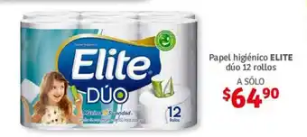 Soriana Híper Papel higienico ELITE duo 12 rollos oferta