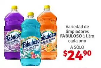 Soriana Híper Variedad de limpiadores FABULOSO 1 Litro cada uno oferta