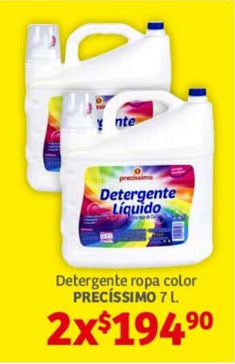 Soriana Híper Detergente ropa color PRECISSIMO 7L oferta