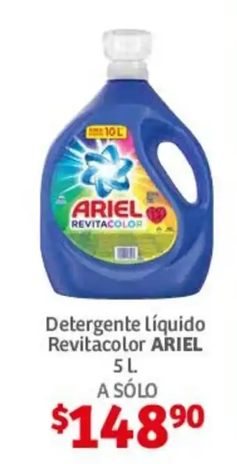 Soriana Híper Detergente Liquido Revitacolor ARIEL 5L oferta