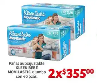 Soriana Híper Pañal autoajustable MOVILASTIC x jumbo con pzas oferta