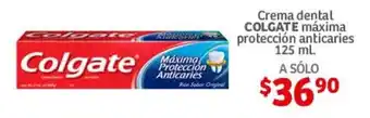 Soriana Híper Crema dental COLGATE maxima proteccion anticaries 125 ml oferta