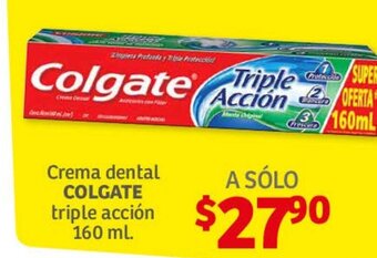 Soriana Híper Crema dental COLGATE triple accion 160 ml oferta