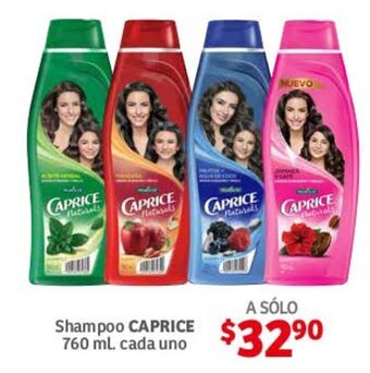 Soriana Híper Shampoo CAPRICE 760 ml cada uno oferta
