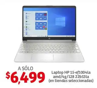 Soriana Híper Laptop HP 15-ef1004la amd / 4g / 128 oferta