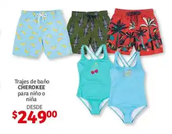 Trajes de baño CHEROKEE para niño o niña