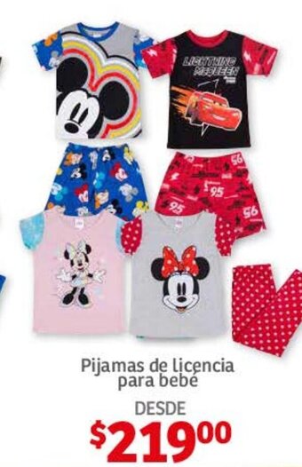 Soriana Híper PIjamas de licencia para bebe oferta