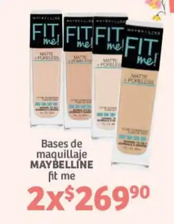 Bases de maquillaje MAYBELLINE