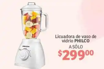 Soriana Híper Licuadora de vaso de vidrio PHILCO oferta