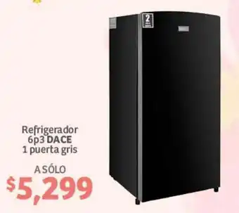 Soriana Híper Refrigerador 6p3 DACE 1 puerta gris oferta