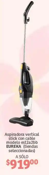 Aspiradora vertical stick con cable modelo est2a2bb EUREKA