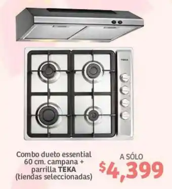 Combo dueto essential 60 cm. campana + parilla TEKA