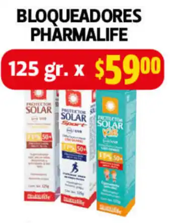 Farmacias Guadalajara Bloqueadores Pharmalife 125g oferta