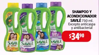 Farmacias Guadalajara Shampoo y Acondicionador Savilé 730ml oferta