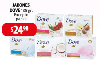 Farmacias Guadalajara Jabones Dove 135g oferta