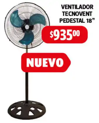 Farmacias Guadalajara Ventilador Tecnovent Pedestal 18" oferta