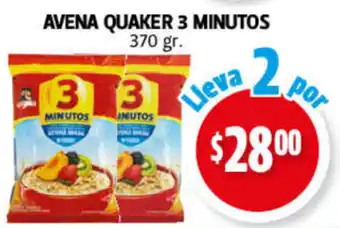 Farmacias Guadalajara Avena Quaker 3 Minutos 2 x 370g oferta