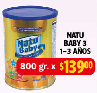 Farmacias Guadalajara Natu Baby 3, 800g oferta