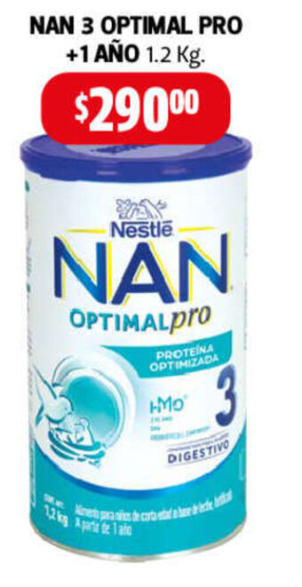Farmacias Guadalajara NAN 3 Optimal Pro 1.2kg oferta