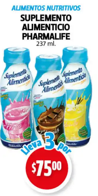 Farmacias Guadalajara Alimentos Nutritivos Suplemento Alimentico Pharmalife 3 x 237ml oferta
